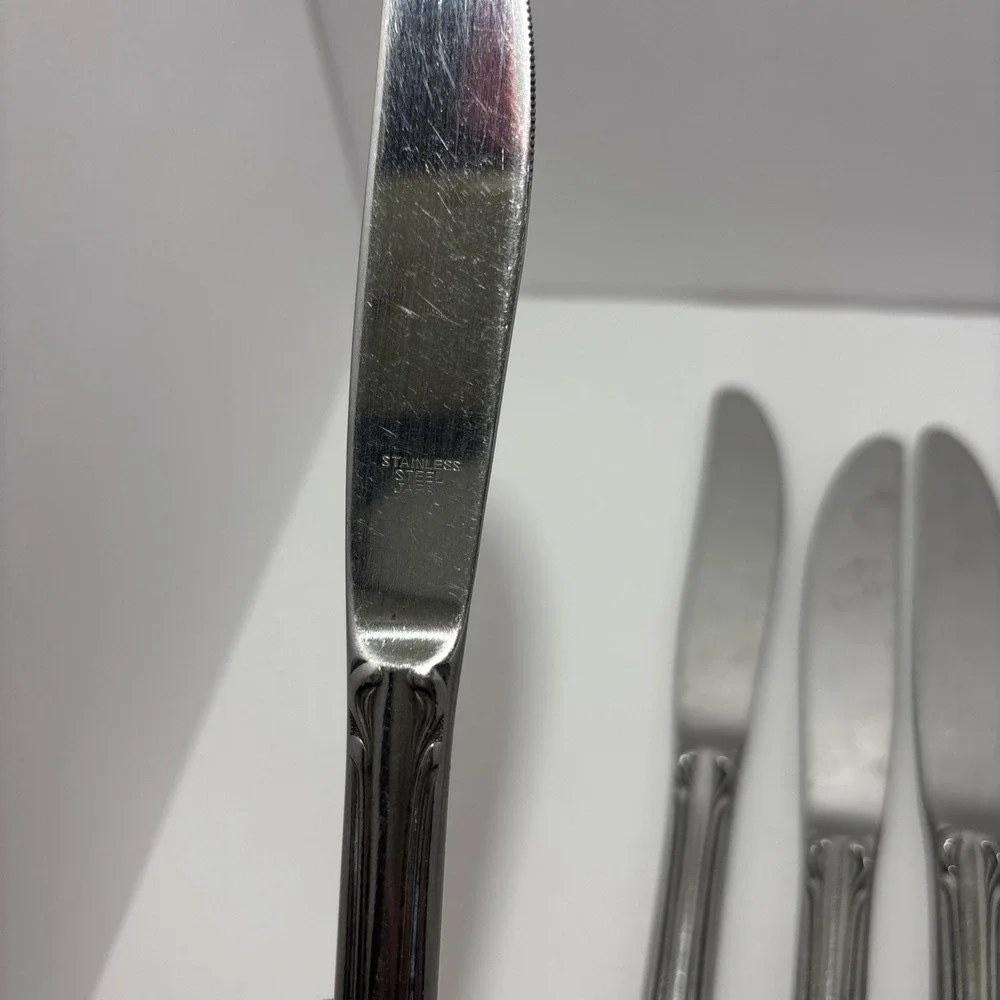 Vintage Stainless Steel Knife Set Of 8.‎ EUC VTG